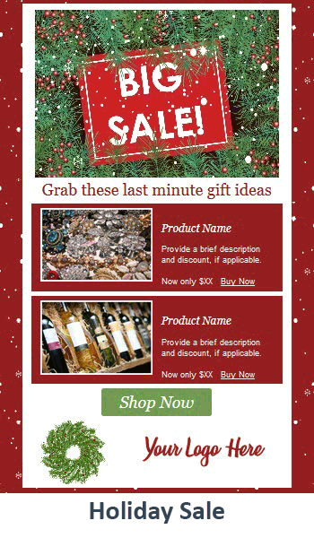 Holiday Sale.