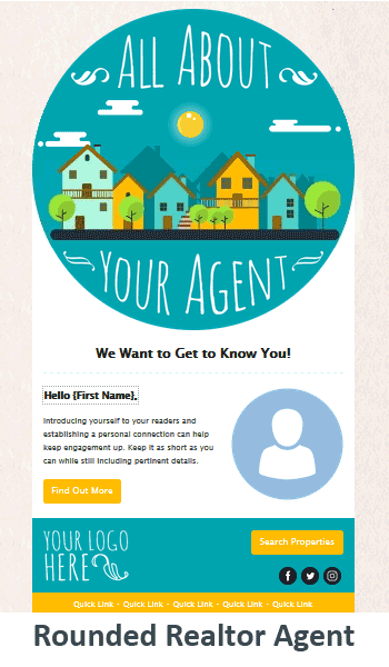 Rounded Realtor Agent.