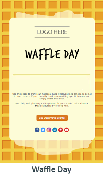 Waffle Day.