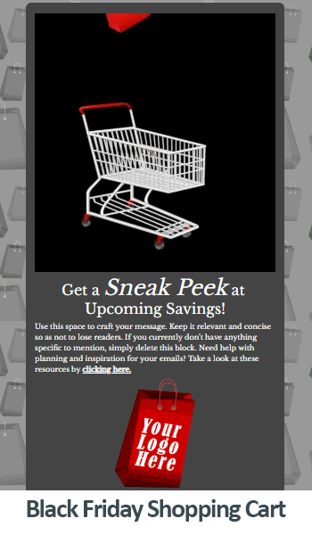Black Friday Shopping Cart.