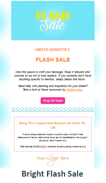 Bright Flash Sale.