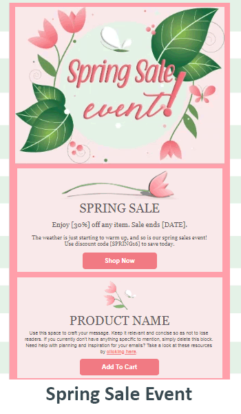 Spring Sales Event.