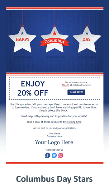 Columbus Day Stars.