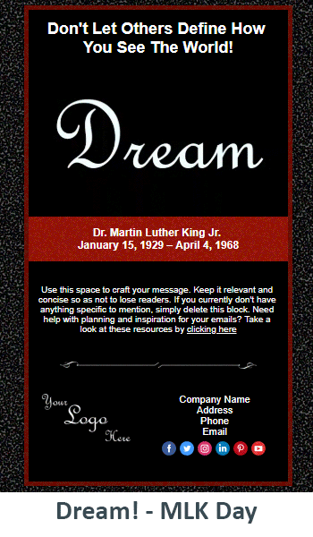 Dream! - MLK Day.