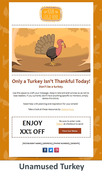 Unamused Turkey.