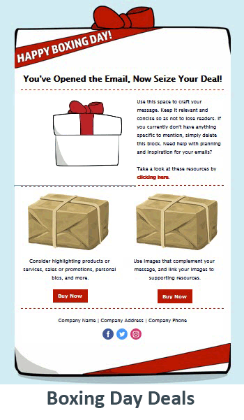 Boxing Day Deals.